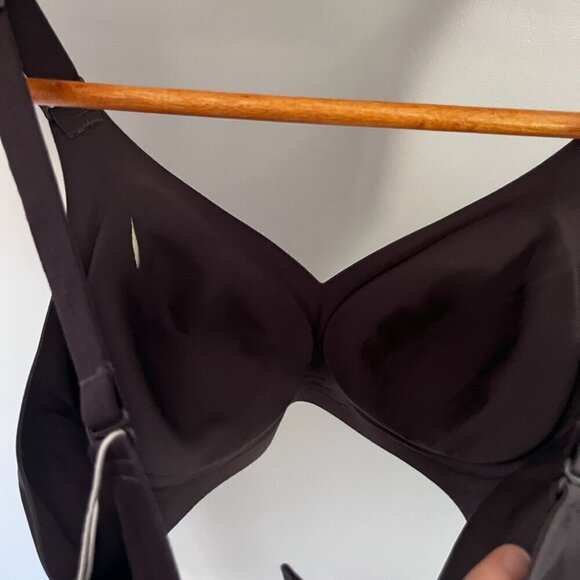 Wireless Bra Seamless Cloud like Feel S removable pads Grey/Brown No Underwire - Picture 7 of 8